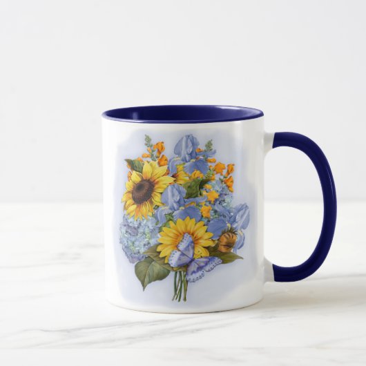 Mug Bouquet de tournesol d'été (Droite)