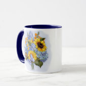 Mug Bouquet de tournesol d'été (Devant gauche)