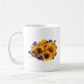 Mug Bouquet de tournesols et de statice pourpre (Gauche)