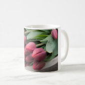 Mug Bouquet de tulipe rouge (Devant droit)
