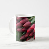 Mug Bouquet de tulipe rouge (Devant gauche)