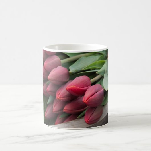 Mug Bouquet de tulipe rouge (Centre)
