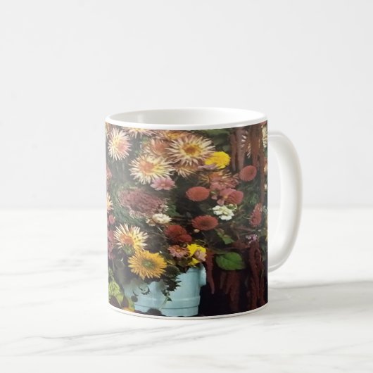 Mug Bouquet de vase floral d'art (Devant droit)