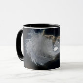 Mug Bouquet d'eau sur une plume blanche (Devant gauche)