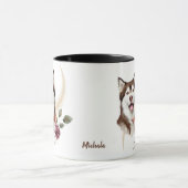 Mug Bouquet d'hiver de Malamute en Alaska (Centre)