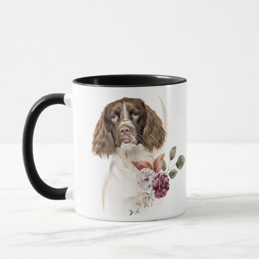 Mug Bouquet d'hiver Springer Spanig Dog (Gauche)