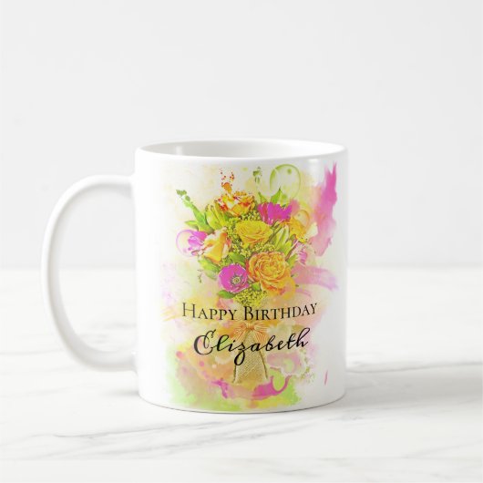 Mug Bouquet du Watercolor (Gauche)