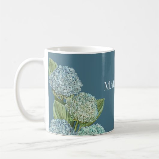 Mug Bouquet Dusty Blue Hydrangea (Gauche)