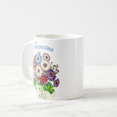 MUG BOUQUET FLEURS PERSONNALISÉ (Devant gauche)