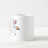 Mug Bouquet Fleurs Un Sticker (Devant gauche)