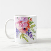 Mug Bouquet floral aquarelle (Gauche)
