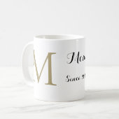 Mug  Bouquet floral blooming letter m (Devant gauche)