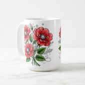 Mug Bouquet floral coloré (Devant gauche)