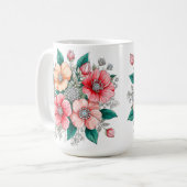 Mug Bouquet floral coloré (Devant gauche)