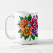 Mug Bouquet floral coloré (Gauche)