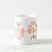 Mug Bouquet floral d'aquarelle préppie (Centre)