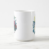 Mug Bouquet floral de Dahlias mixtes (Centre)