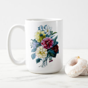 Mug Bouquet floral de Dahlias mixtes