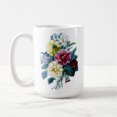 Mug Bouquet floral de Dahlias mixtes (Gauche)