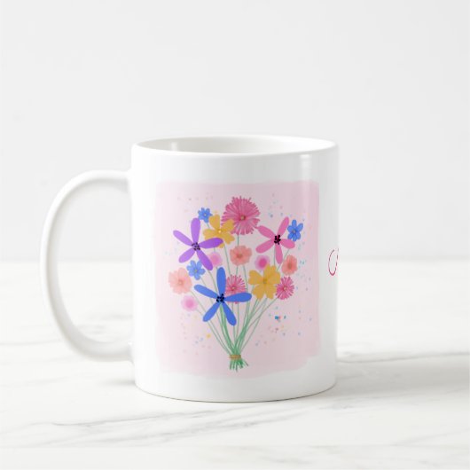 Mug Bouquet Floral doux (Gauche)