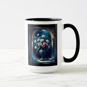 Mug Bouquet Floral Glorieux Sous Un Ciel Lune