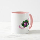 Mug Bouquet floral pourpre de Frida Kahlo | (Devant droit)