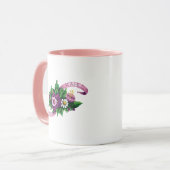 Mug Bouquet floral pourpre de Frida Kahlo | (Devant gauche)