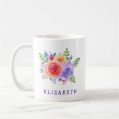 Mug Bouquet Floral Rose (Gauche)