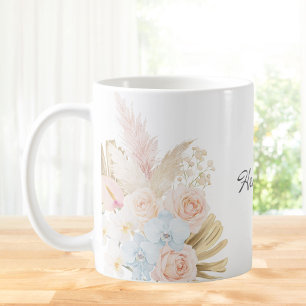 Mug Bouquet Floral Tropical Fleur Pretty Monogrammé