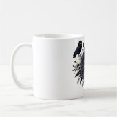 Mug Bouquet gothique avec 3 crânes et 2 hiboux (Gauche)