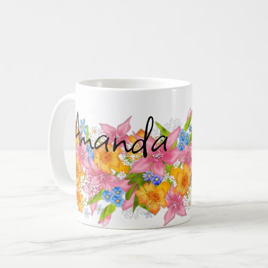 Mug Bouquet printanier (Devant gauche)