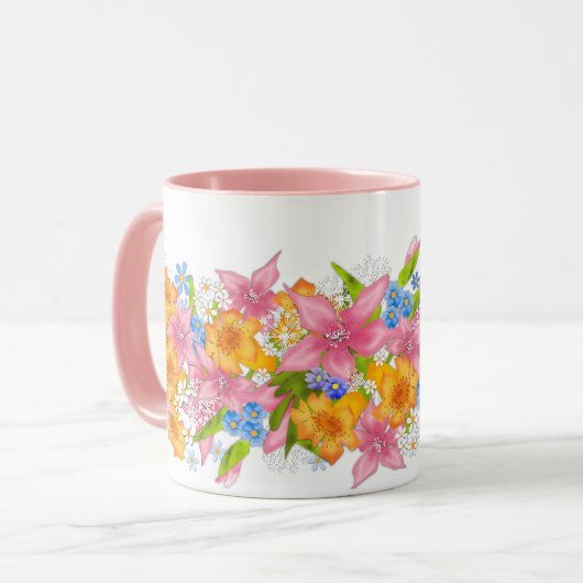 Mug Bouquet printanier (Devant gauche)