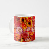Mug Bouquet Rojo brillant Floral Rich Rouge Hot Daisée (Devant gauche)