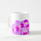 Mug Bouquet rose d'orchidée (Devant gauche)