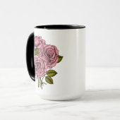 Mug Bouquet rose roses (Devant gauche)