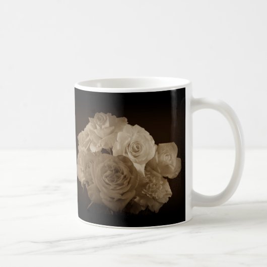 Mug Bouquet Sepia Rose (Droite)