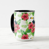 Mug Bouquet Toucan et tropical (Devant gauche)