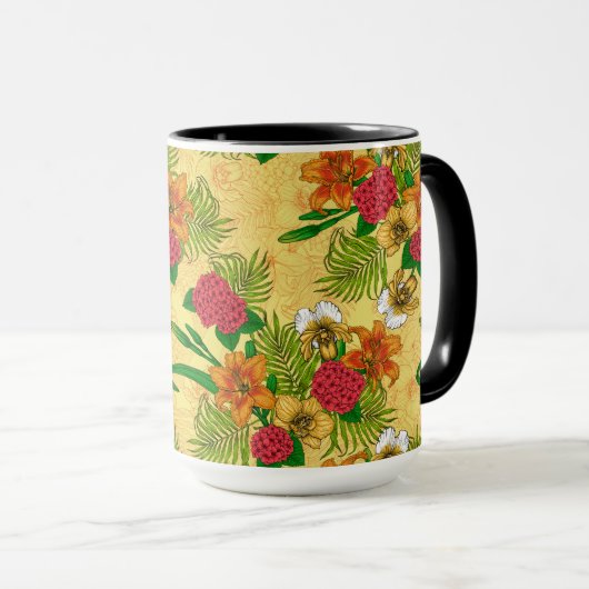 Mug Bouquet tropical (Devant droit)