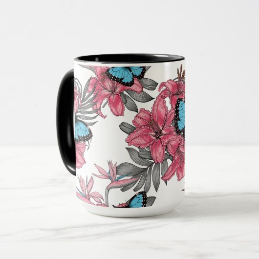 Mug Bouquet tropical (Devant gauche)