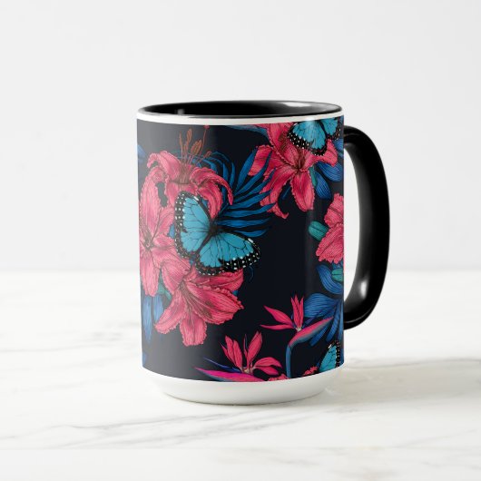 Mug Bouquet tropical (Devant droit)