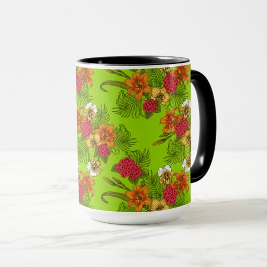 Mug Bouquet tropical (Devant droit)