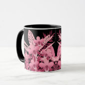 Mug Bouquet tropical rose (Devant gauche)