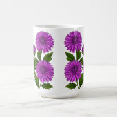 Mug Bouquet vibrant de chrysanthèmes violets (Centre)