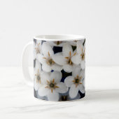 Mug Bouquets de fleurs blanches (Devant gauche)