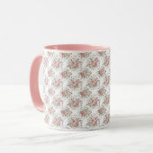Mug bouquets floraux vintage (Devant gauche)