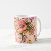 Mug Bouquets motif rococo sans couture. Belle bouque (Devant droit)