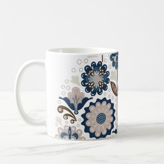 Mug Bouquets multicolores : Main tirée (Gauche)