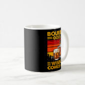 Mug Bourbon Goes In Wisdom Comes Out Bourbon Drinking  (Devant droit)