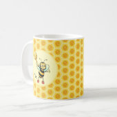 Mug Bourdon avec cœur et monogramme (Devant gauche)