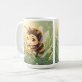 Mug Bourdon doré dans la danse des fleurs.8 (Devant gauche)